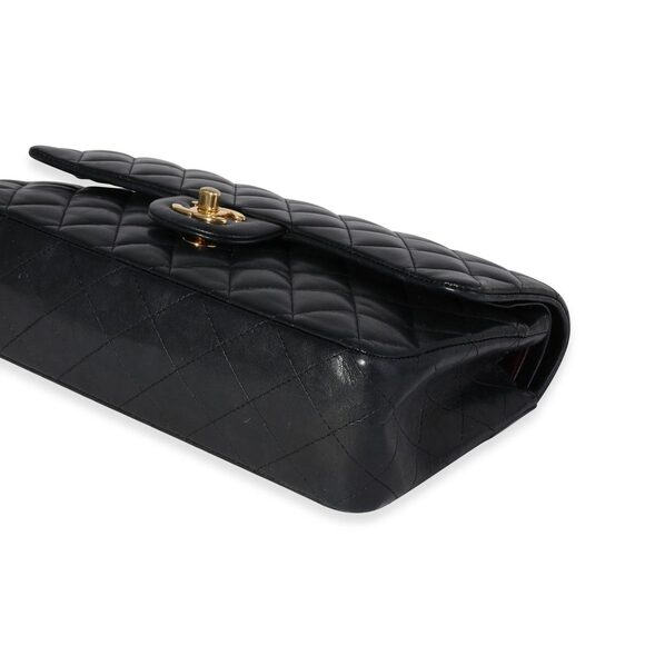 Chanel Black Quilted Lambskin Medium Classic Double Flap Bag - Picture 6 of 8